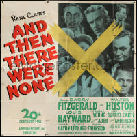 1j127 AND THEN THERE WERE NONE 6sh 1945 Walter Huston, Agatha Christie, Rene Clair, ultra rare!