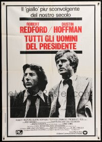 1j708 ALL THE PRESIDENT'S MEN Italian 1p 1976 Dustin Hoffman & Redford as Woodward & Bernstein!