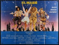 1j034 WIZ int'l Spanish language subway poster 1978 Diana Ross, Michael Jackson, Wizard of Oz!