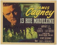 1k003 13 RUE MADELEINE TC 1946 James Cagney must stop double agent Richard Conte, Annabella
