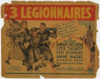 1k006 3 LEGIONNAIRES TC 1937 art of Robert Armstrong, Lyle Talbot, Anne Nagel & Donald Meek, rare!