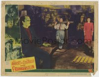 1k203 ABBOTT & COSTELLO MEET FRANKENSTEIN LC #7 1948 great image of Glenn Strange w/ Lou captured!