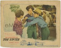 1k208 ADVENTURES OF TOM SAWYER LC 1938 Tommy Kelly tricks boys into white washing fence for him!