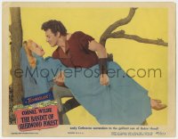 1k230 BANDIT OF SHERWOOD FOREST LC 1945 great image of Cornel Wilde romancing Anita Louise in tree!