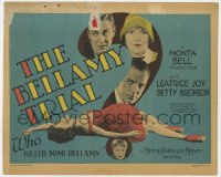 1k019 BELLAMY TRIAL TC 1929 Leatrice Joy & stars' heads in question mark + murder victim, rare!
