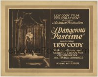 1k045 DANGEROUS PASTIME TC 1922 great image of Lew Cody romancing pretty Elinor Fair, rare!