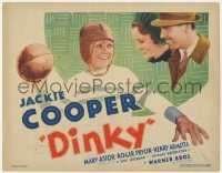 1k052 DINKY TC 1935 military cadet Jackie Cooper playing football by Mary Astor & Pryor, very rare!