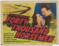 1k064 FORTY THOUSAND HORSEMEN TC 1941 Australian World War I movie, same story told in Gallipoli!