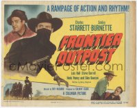 1k066 FRONTIER OUTPOST TC 1949 masked Charles Starrett as the Durango Kid, Smiley Burnette!