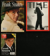 1m080 LOT OF 3 FRANK SINATRA MAGAZINES 1998 tribute issues printed after he passed away!