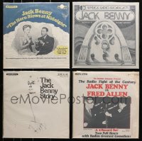 1m073 LOT OF 4 33 1/3 RPM JACK BENNY RADIO SHOW RECORDS 1970s from the original broadcasts!