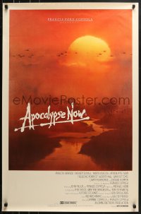 1p058 APOCALYPSE NOW Aust 1sh 1979 Francis Ford Coppola, Bob Peak art of choppers in Vietnam!