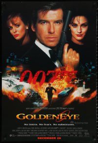 1p050 GOLDENEYE advance DS Aust 1sh 1995 Pierce Brosnan as secret agent James Bond 007!