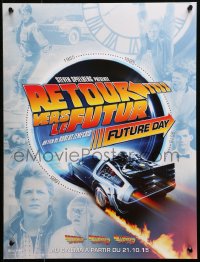 1p569 BACK TO THE FUTURE FUTURE DAY French 16x21 2015 Michael J. Fox, Lloyd, Thompson, Glover!