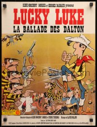1p570 BALLAD OF DALTON French 15x20 1978 Lucky Luke, really great Morris cartoon western art!