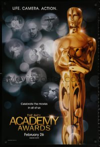 1r434 84TH ANNUAL ACADEMY AWARDS 1sh 2012 cool image of Oscar statuette, classic movie montage!