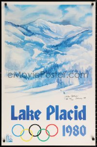 1r052 1980 WINTER OLYMPICS signed #749/1000 24x37 art print 1980 by artist John Gallucci!