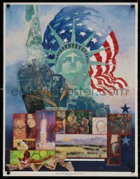 1r323 AMERICAN 18x23 special poster 1985 Statue of Liberty, space shuttle launch and more!