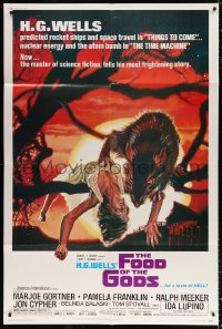 1s013 FOOD OF THE GODS 40x60 1976 artwork of giant rat feasting on dead girl by Drew Struzan!