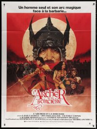 1s571 ARCHER: FUGITIVE FROM THE EMPIRE French 1p 1981 cool sword & sorcery fantasy artwork!