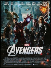 1s575 AVENGERS French 1p 2012 Iron Man, Thor, Captain America, Hulk, Black Widow & more, Marvel!