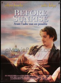 1s583 BEFORE SUNRISE French 1p 1995 directed by Richard Linklater, Ethan Hawke, Julie Delpy!