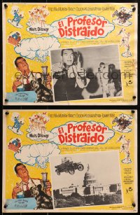 1s192 ABSENT-MINDED PROFESSOR 5 Mexican LCs 1962 Disney, Fred MacMurray invents flubber!