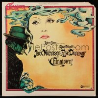 1s036 CHINATOWN 33 1/3 RPM soundtrack record 1974 art by Jim Pearsall, music from Polanski's movie!