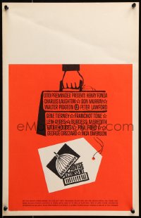 1s238 ADVISE & CONSENT WC 1962 Otto Preminger, Saul Bass Washington Capitol & attache case art!