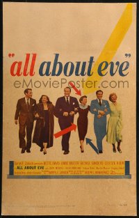 1s242 ALL ABOUT EVE WC 1950 Bette Davis, Anne Baxter, Marilyn Monroe billed but not shown, rare! 