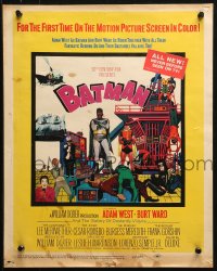 1s247 BATMAN WC 1966 Adam West & Burt Ward w/ villains Meriwether, Romero, Meredith & Gorshin