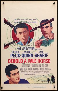 1s249 BEHOLD A PALE HORSE WC 1964 Gregory Peck, Anthony Quinn, Sharif, from Pressburger's novel!