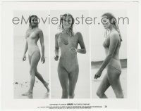 1t070 '10' 8x10 still 1979 three images of sexiest Bo Derek in swimsuit & cornrows on beach!