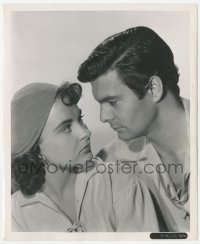 1t111 ANNE OF THE INDIES 8.25x10 still 1951 best close up of Jean Peters staring at Louis Jourdan!