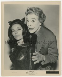 1t140 BATMAN 8.25x10 still 1966 c/u of Lee Meriwether as Catwoman with Cesar Romero as The Joker!