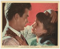 1t020 EAST OF EDEN color 8x10 still #11 1955 best c/u of James Dean & Julie Harris about to kiss