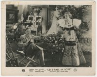 1t064 LET'S FALL IN LOVE English FOH LC 1934 Edmund Lowe rehearsing lines with pretty Ann Sothern!
