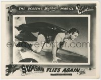 1t068 SUPERMAN FLIES AGAIN English FOH LC 1954 FX image of George Reeves riding plane, ultra rare!