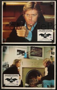 1w022 3 DAYS OF THE CONDOR 8 LCs 1975 analyst Robert Redford & Faye Dunaway, Sidney Pollack!