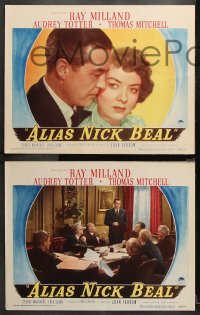 1w672 ALIAS NICK BEAL 3 LCs 1949 Thomas Mitchell has made Faustian deal with Ray Milland!