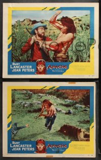 1w553 APACHE 4 LCs 1954 Robert Aldrich, Native American Burt Lancaster, Jean Peters!