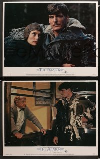 1w045 AVIATOR 8 LCs 1985 cool images of airplane pilot Christopher Reeve & Rosanna Arquette!