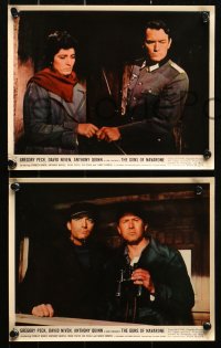 1x016 GUNS OF NAVARONE 9 color 8x10 stills 1961 Gregory Peck, Anthony Quinn, top cast, World War II!