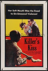 1z173 KILLER'S KISS linen 1sh 1955 early Stanley Kubrick noir set in New York's Clip Joint Jungle!