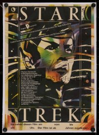 2b084 STAR TREK linen East German 11x16 1985 art of Leonard Nimoy as Mr. Spock by Schulz Ilabowski!