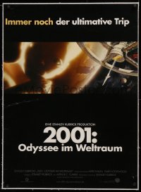 2b131 2001: A SPACE ODYSSEY linen German R2000 Stanley Kubrick, star child & art of space wheel!