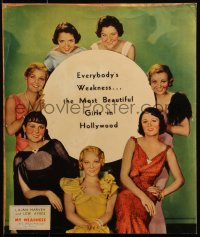 2b043 MY WEAKNESS jumbo LC 1933 portrait of Lilian Harvey & the most beautiful girls in Hollywood!