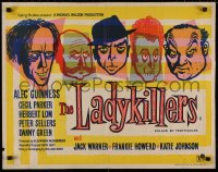 2c002 LADYKILLERS English 1/2sh 1955 Reginald Mount art of Alec Guinness & his gang, ultra rare!