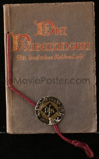 2c260 DIE NIBELUNGEN premiere German program 1924 Fritz Lang's great fantasy movie about Siegfried!
