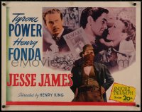 2c024 JESSE JAMES 1/2sh R1946 most famous outlaw brothers Tyrone Power with Henry Fonda as Frank!